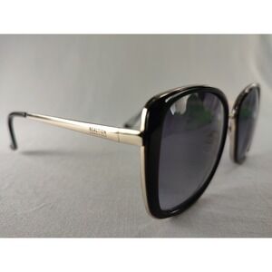 Kenneth Cole Reaction KC1396 01B Women's Sunglasses Black Gold Square 54mm‎